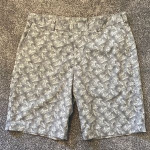 Slazenger Mens Golf Shorts Gray Geometric Print Size 36 ⛳️